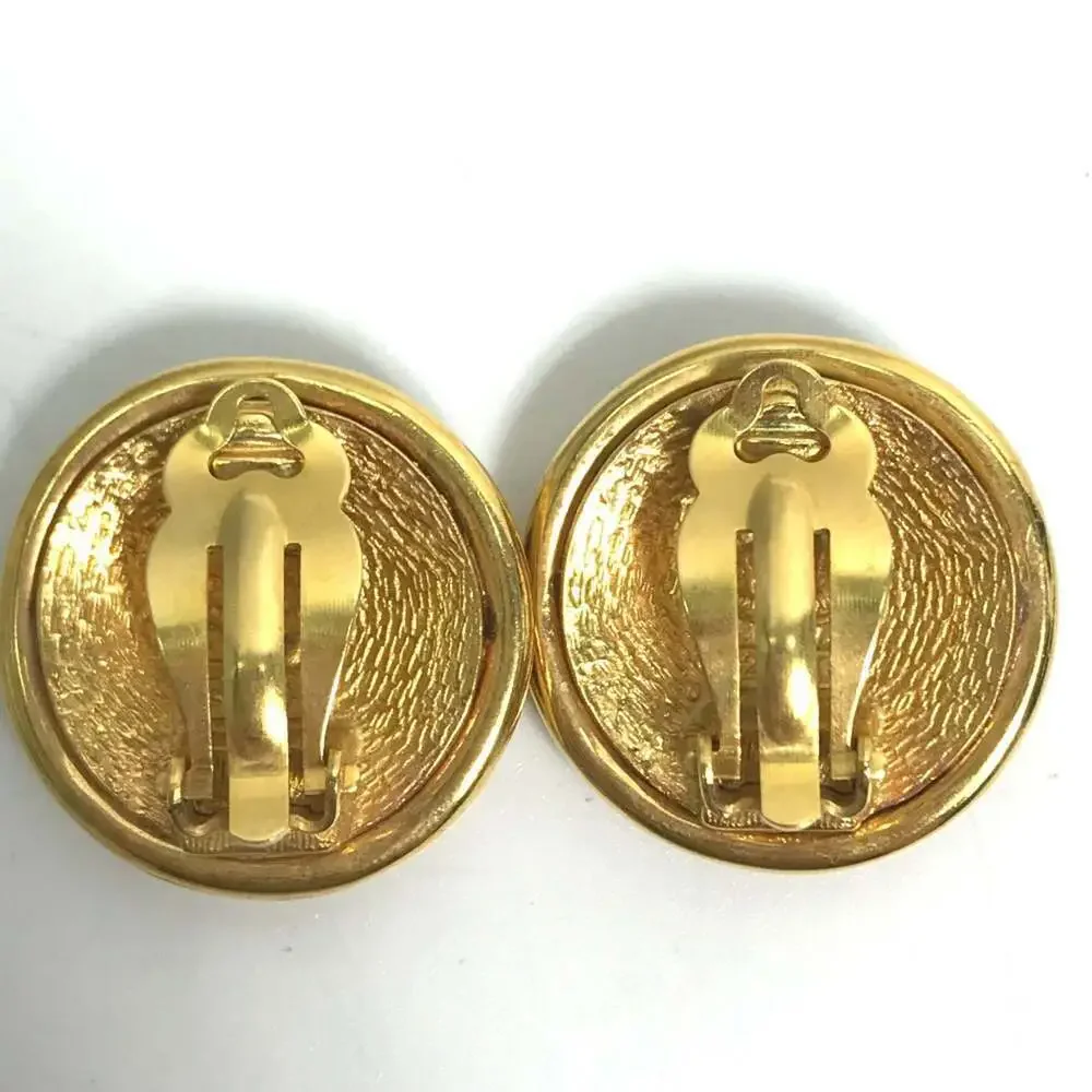 CHANEL Vintage Gold Earrings